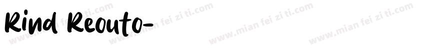 Rind Reouto字体转换